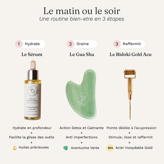 Gua Sha Pro Lift-Outils Visage-Roll On Jade