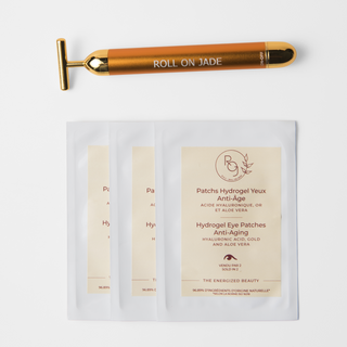 Set Golden Eye-Outils Visage-Roll On Jade