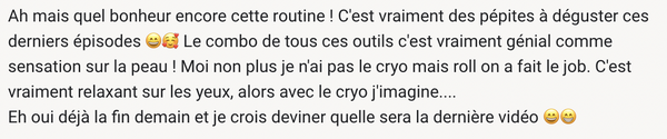 Témoignage cliente